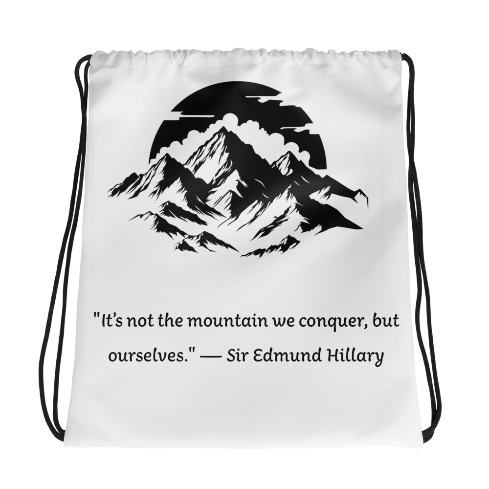 Makalu quotes drawstring bag
