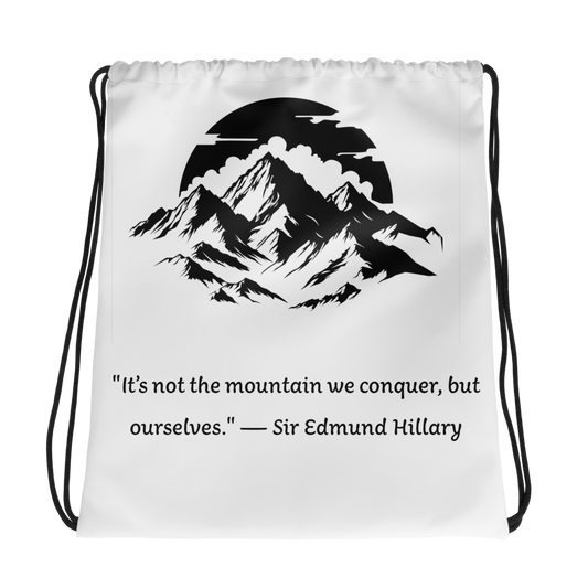 Makalu quotes drawstring bag